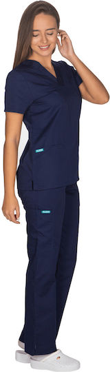 Alezi Women's Blue Pants & Blouse Set