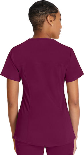 Dickies Balance Γυναικεία Ιατρική Μπλούζα Μπορντό
