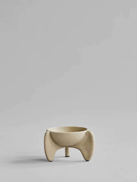 101 Copenhagen Decorative Bowl Pedestal Beige 19x16x12cm