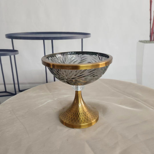 Karvounis Decorative Bowl Transparent 20x20cm