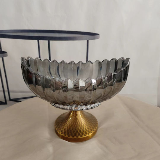 Karvounis Decorative Bowl Transparent 29x15x22.5cm
