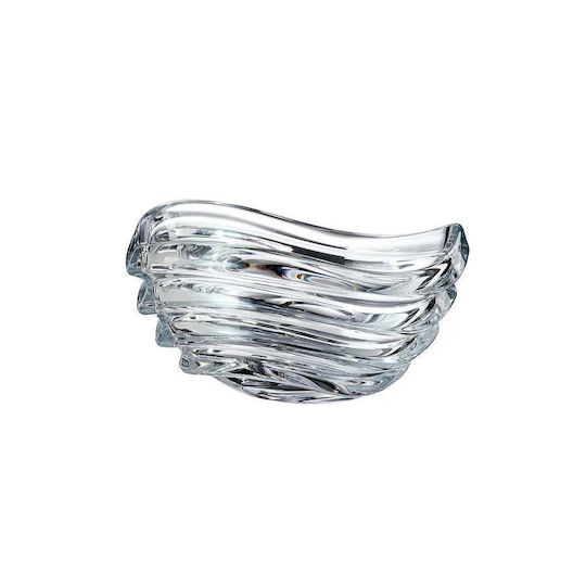 Bohemia Wave Dekorative Schüssel Kristall Transparent 22x22x11cm 1Stück Bohemia Wave Dekorative Schüssel Kristall Transparent 22x22x11cm 1Stück