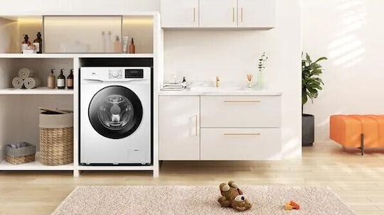 TCL Πλυντήριο Ρούχων 12kg με Τεχνολογία Ατμού 1400 Στροφών BLDC Inverter Motor FF1214WA0GR