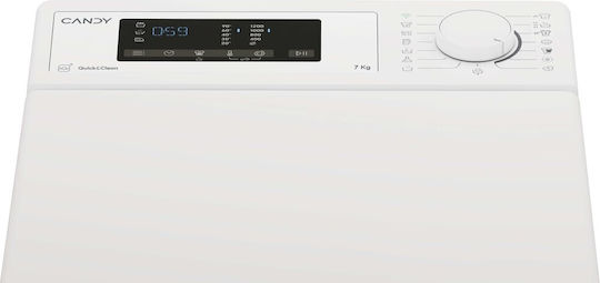 Candy Πλυντήριο Ρούχων Άνω Φόρτωσης 7kg 1200 Στροφών AI Weight Sense TCA273D3-S