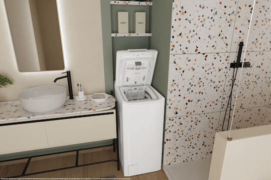 Candy Πλυντήριο Ρούχων Άνω Φόρτωσης 7kg 1200 Στροφών AI Weight Sense TCA273D3-S
