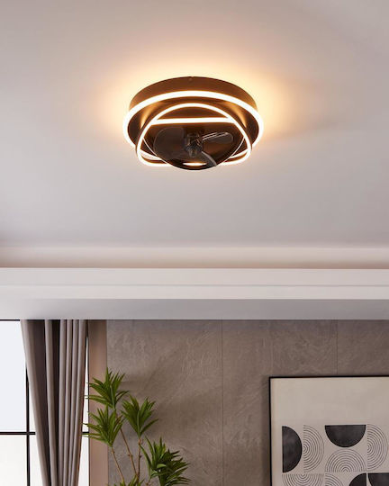 Eglo Namori Ceiling Fan 50cm with Light Fixture White