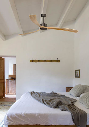 Faro Barcelona Kauai XXL Ceiling Fan 240cm Brown/Pine