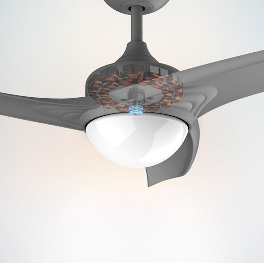Cecotec EnergySilence Aero 5600 Ανεμιστήρας Οροφής 132cm με Φως Μαύρος