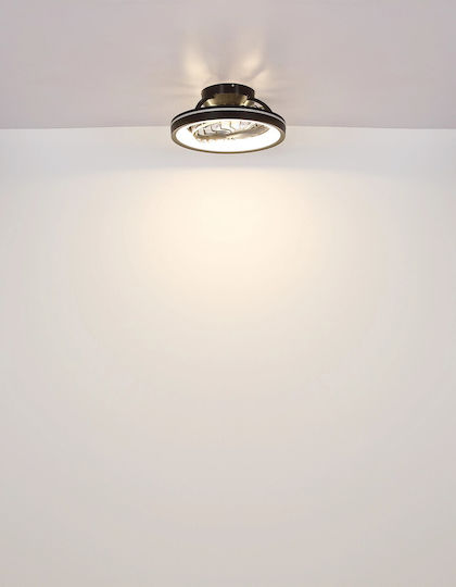 Globo Lighting Deanne Затворен Тип (Плафон) 48см с Магазин за онлайн търговия с Мегапикселови Обективи Черен