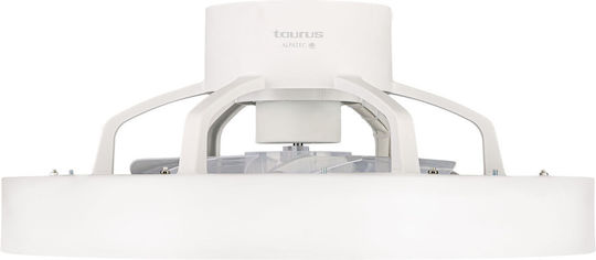 Taurus Fresko Invisible Geschlossener Typ Deckenleuchte 49cm mit Leuchte Weiß