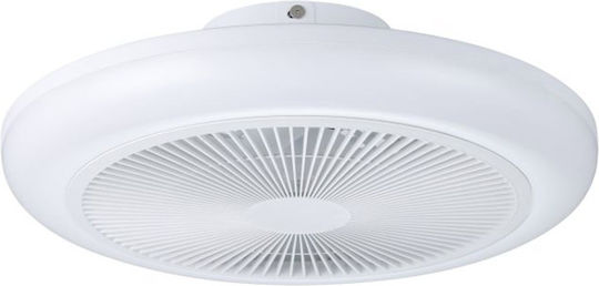 Eglo Sayulita 1 Ceiling Fan 46cm with Light Fixture White