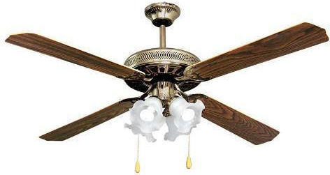Brand 1124 Deckenventilator 132cm mit Leuchte Braun / Silber