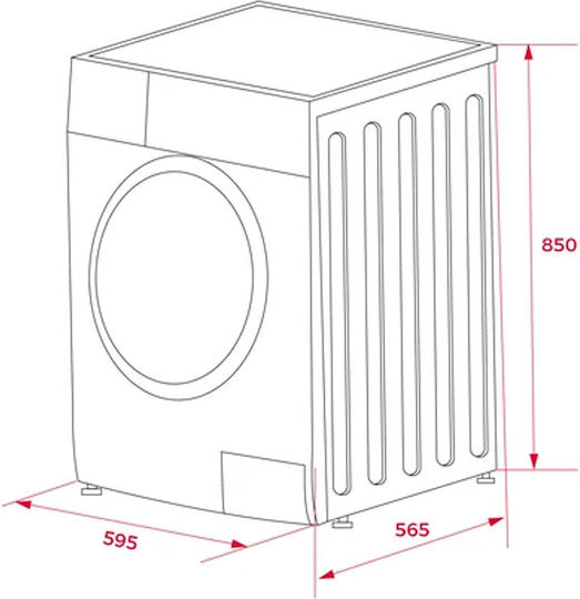 Teka Пералня 10кг с Парна Технология 1500 Оборота WMK 81050 WH