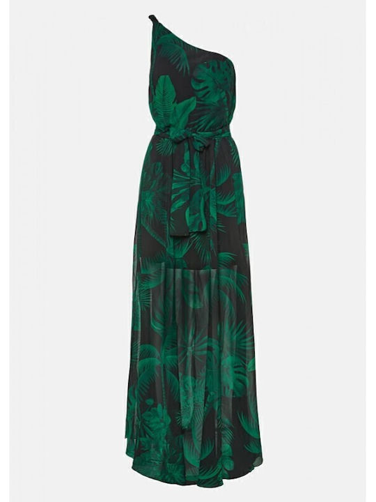 Summer Maxi Dress for Wedding Christening Green