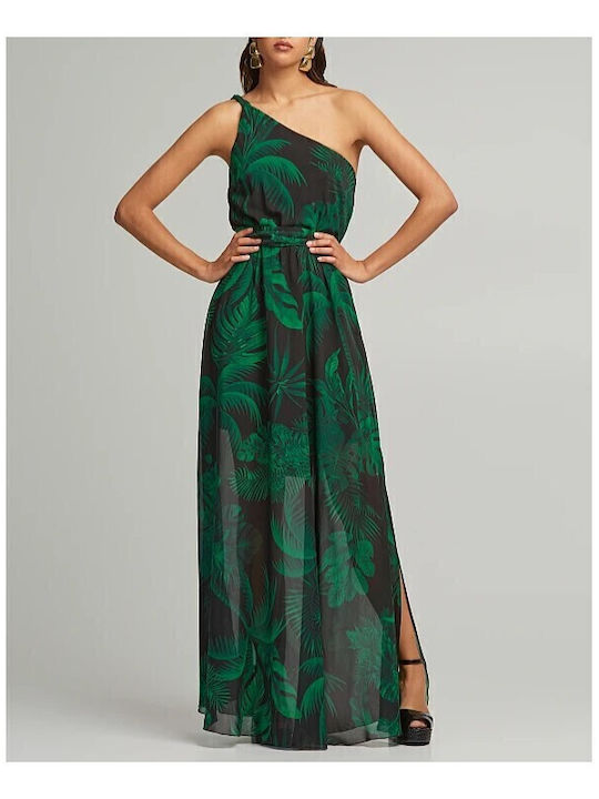 Summer Maxi Dress for Wedding Christening Green