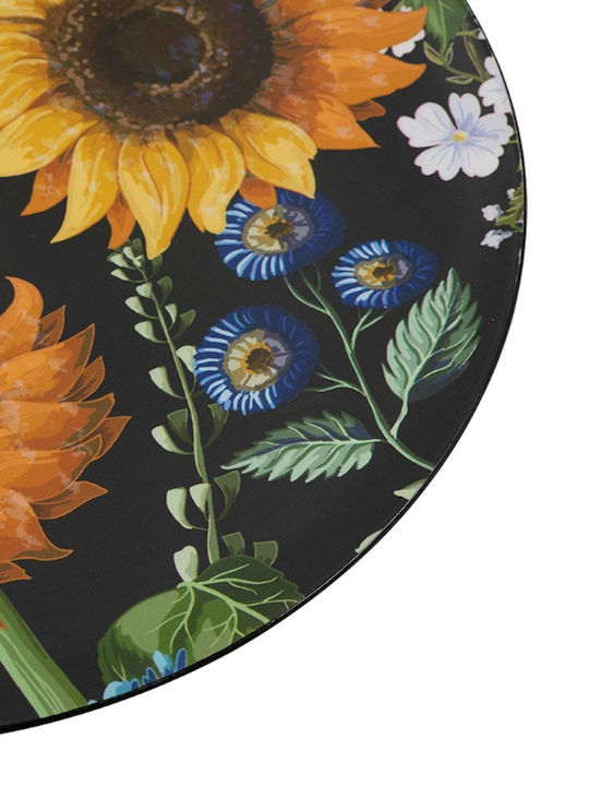 Artekko Lash Διακοσμητική Πιατέλα Πλαστική Μαύρη 33x33x2εκ.