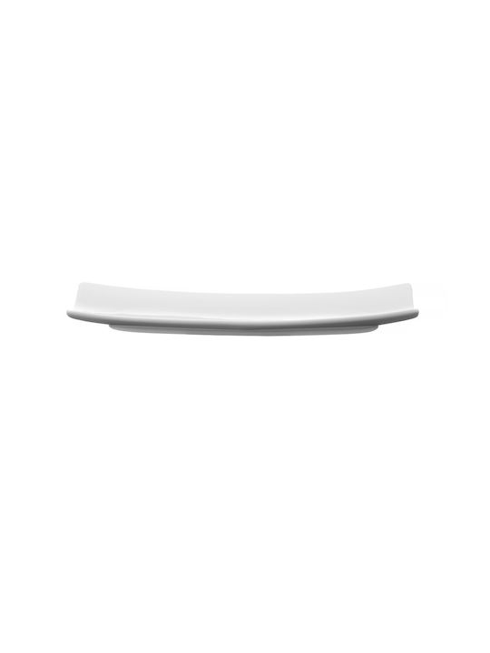 Hendi Rectangular Porcelain Decorative Platter Vanilla Yong White 21.8x10.5x21.8cm
