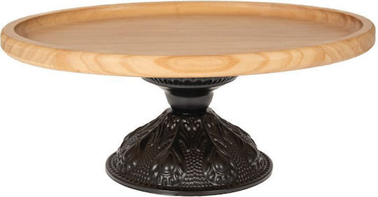 Iliadis Platou Decorativ Oval Lemn Neagră 1buc 33x22x13buc