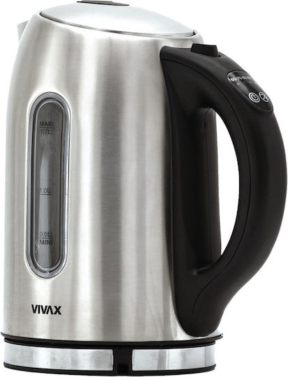 Vivax WH-176TC Βραστήρας 1.7lt 2200W Ασημί