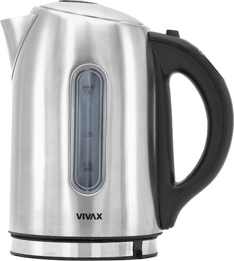 Vivax WH-176TC Βραστήρας 1.7lt 2200W Ασημί