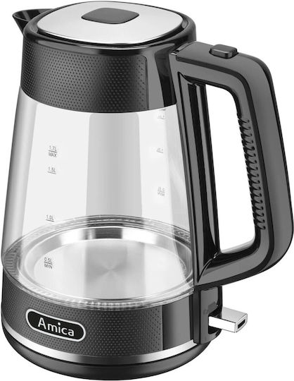 Amica Βραστήρας 1.7lt 2200W Μαύρος
