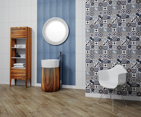 Kai Group Patchwork Πλακάκι Τοίχου Εσωτερικού Χώρου Κεραμικό Ματ 50x20cm Γκρι