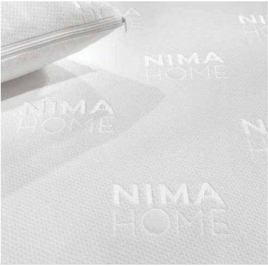 Nima Protective Cover Double Waterproof with Skirt Jacquard White 150x200+30cm