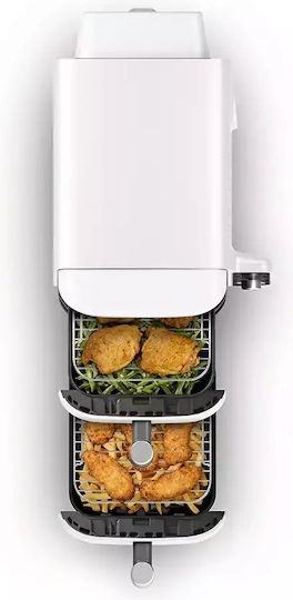 Ninja Double Stack XL Air Fryer with Double Detachable Bucket 9.5lt White