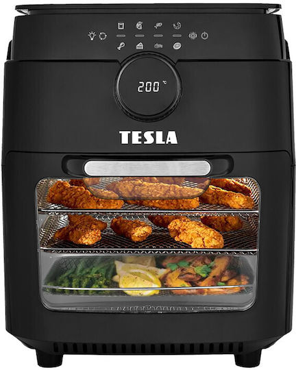 Tesla AirCook & Grill QG800 Еър Фрайър с Wi-Fi 12 лт Черен