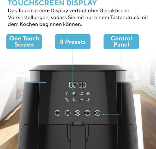 Kumtel Air Fryer 5.5lt Μαύρο