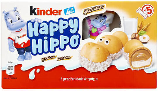 Ferrero Happy Hippo Σοκολατάκια Γάλακτος Φουντούκι 103.5gr