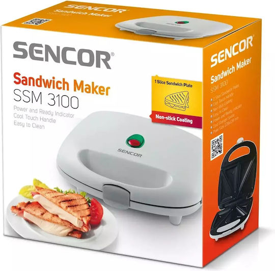 Sencor Сандвич тостер за 2 Сандвичи 700W Бял
