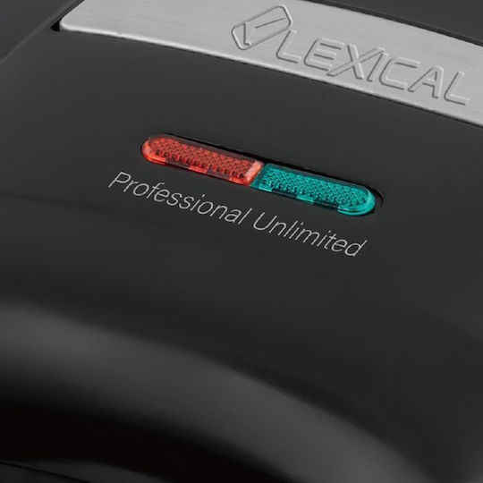 Lexical Sandwich Maker pentru for 2 Sandwiches Sandvișuri 750W Neagră