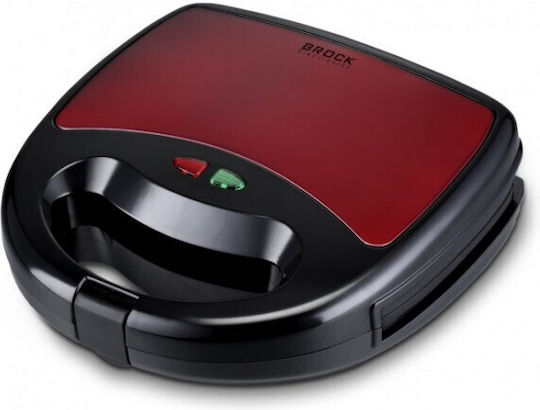 Brock SGM 2002 RD Sandwich Maker for for 2 Sandwiches Sandwiches 750W Red