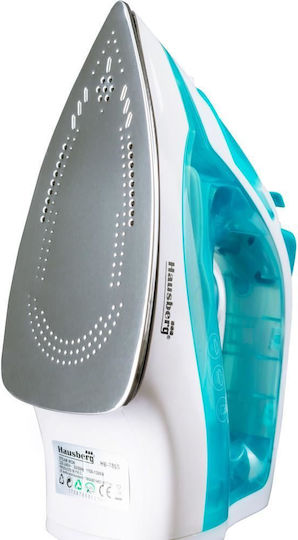Hausberg Steam Iron 2000W with Ceramic Plate and Continuous Steam Supply 10g/min