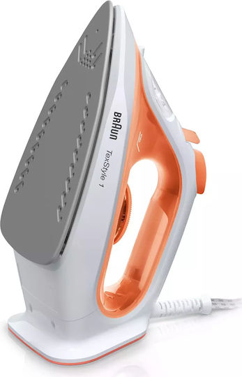 Braun Texstyle 1 Si Σίδερο Ατμού 1900W με Κεραμική Πλάκα και Συνεχόμενη Παροχή Ατμού 25gr/min