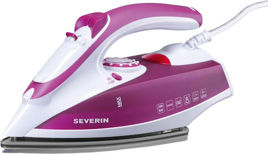 Severin Fier de Călcat cu Aburi 2400W cu Talpă din Oțel Inoxidabil