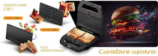 Samus Sandwich Maker Grill 800W Gray