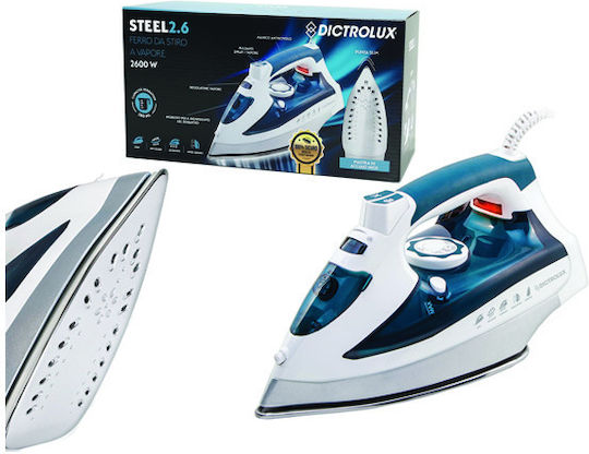 DictroLux Dampfbügeleisen 2600W mit Edelstahlsohle