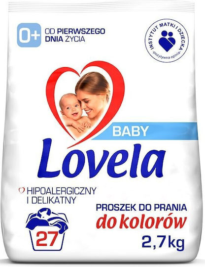 Lovela Baby Waschmittel in Pulverform für Farbige & Empfindlich Kleidung 2.7kg 1cm