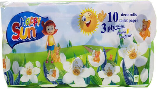 Happy Sun Toilet Paper 10 Rolls 3 Ply (95gr/Roll)
