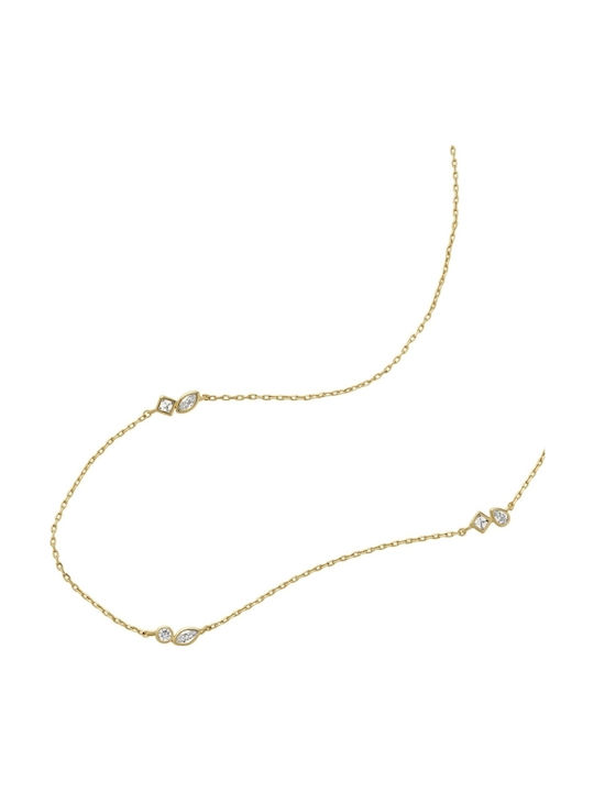 Fossil Gold Plated with Zircon