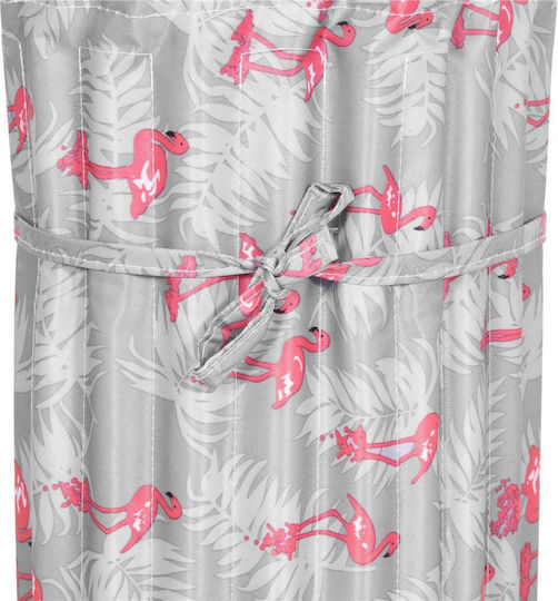 Saltea de plajă pliabilă din spumă, ultra-ușoară, cu pernă și mâner de transport, 60x180cm, roz flamingo, gri