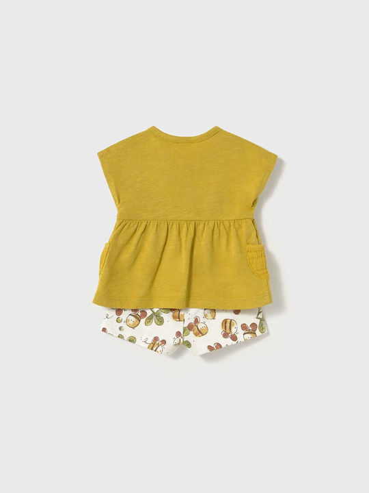 Kids' Set with Shorts Summer 4pcs Olive
