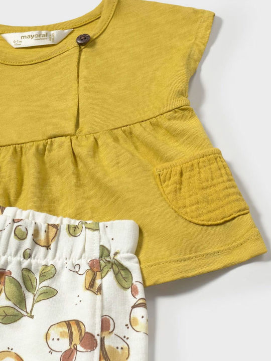 Kids' Set with Shorts Summer 4pcs Olive