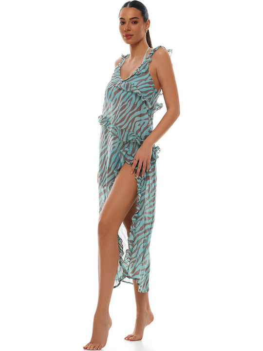 Bluepoint Women's Maxi Dress Beachwear Turquoise