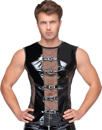 Black Level Sexy Ανδρικό Top Μαύρο
