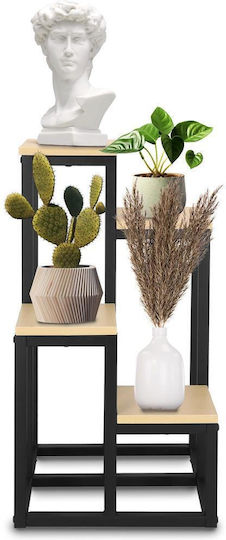 Blumentopfständer Metall Beige 34cmx34cmx68cmcm.