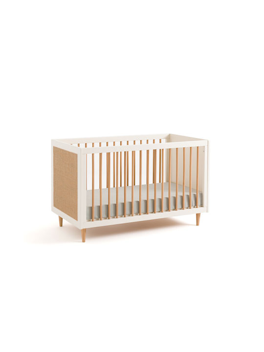 La Redoute Interieurs Beige Baby Crib with Mattress 66x124cm