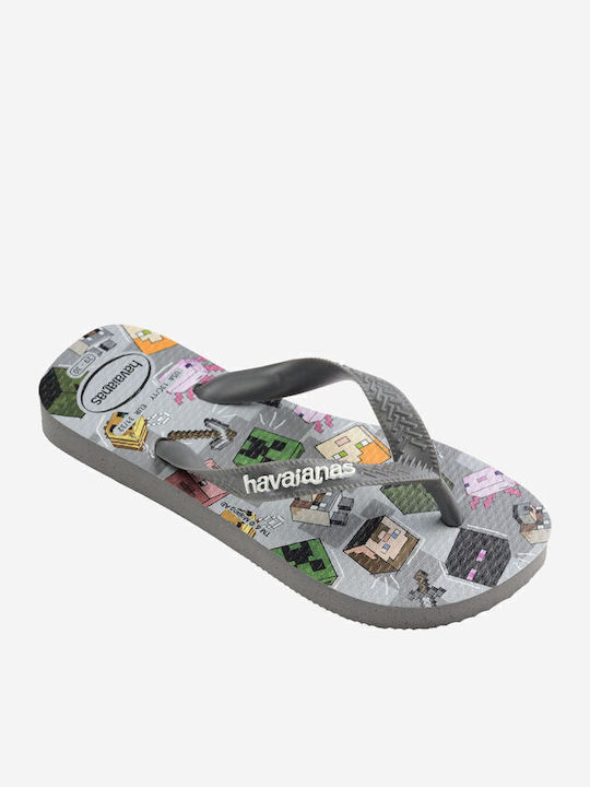 Kids' Sandals Gray Minecraft